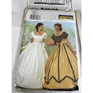 Butterick 6693 Historical Ball Gown Sewing Pattern Sz 12 - Cut Civil War